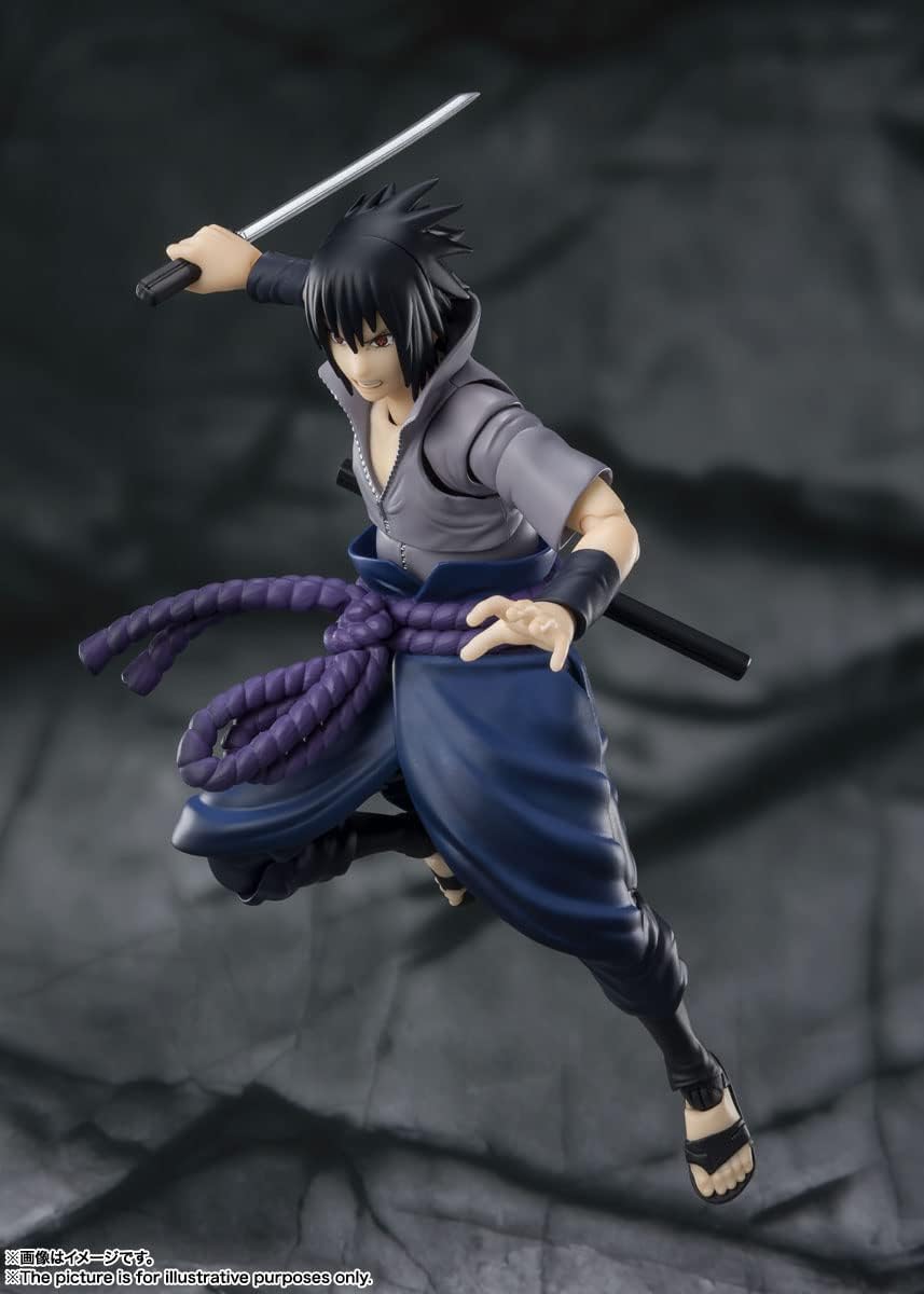 Naruto figure Sasuke Uchiha S.H.Figuarts He Who Bears All Hatred BANDAI