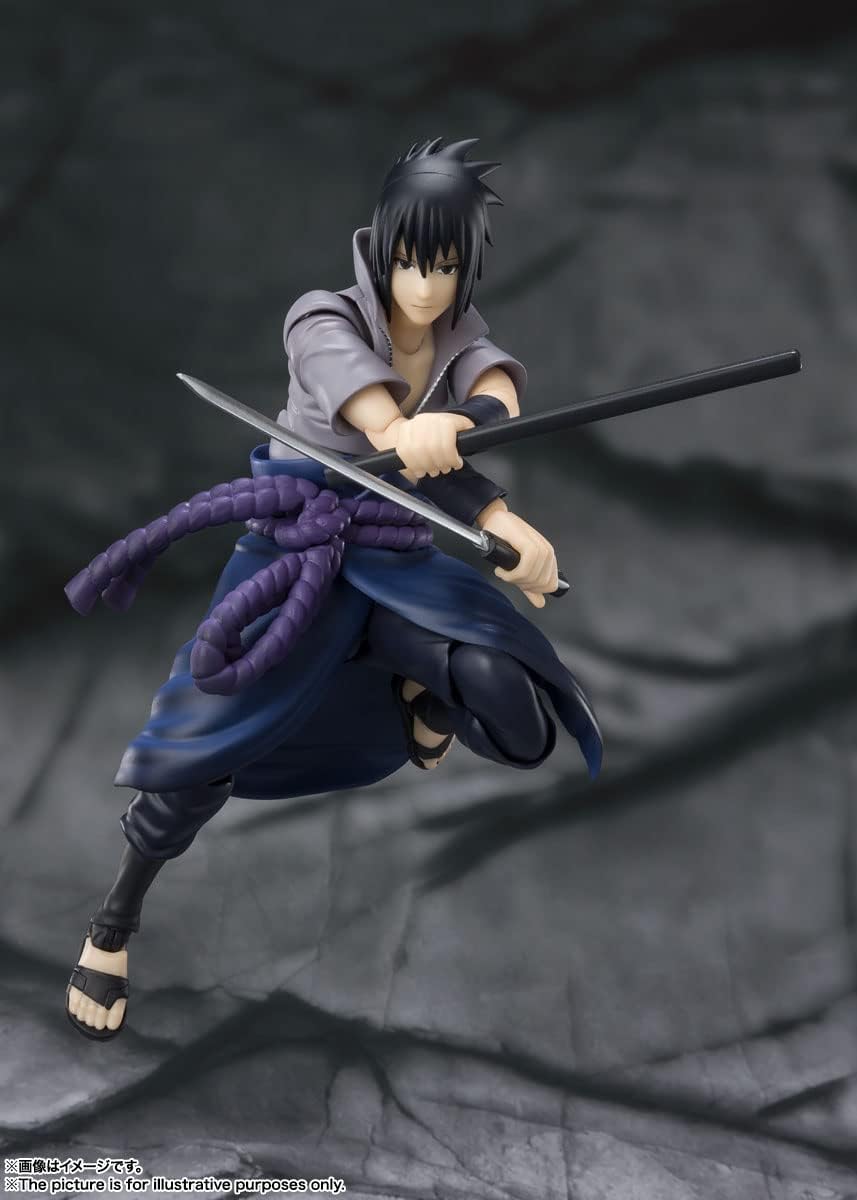 Naruto figure Sasuke Uchiha S.H.Figuarts He Who Bears All Hatred BANDAI