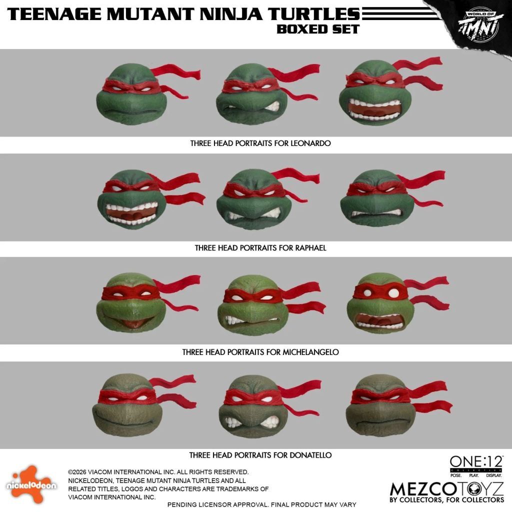Mezco One:12 Collective TMNT Redux of the Original Ver. 1/12 Action Figure Box Set Jan 2027 from Japan