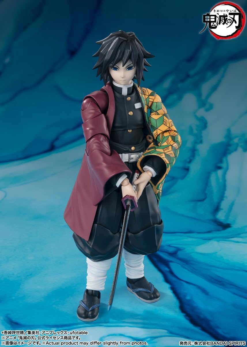 S.H.Figuarts Giyu Tomioka Demon Slayer Kimetsu no Yaiba Action Figure Reissue from Japan