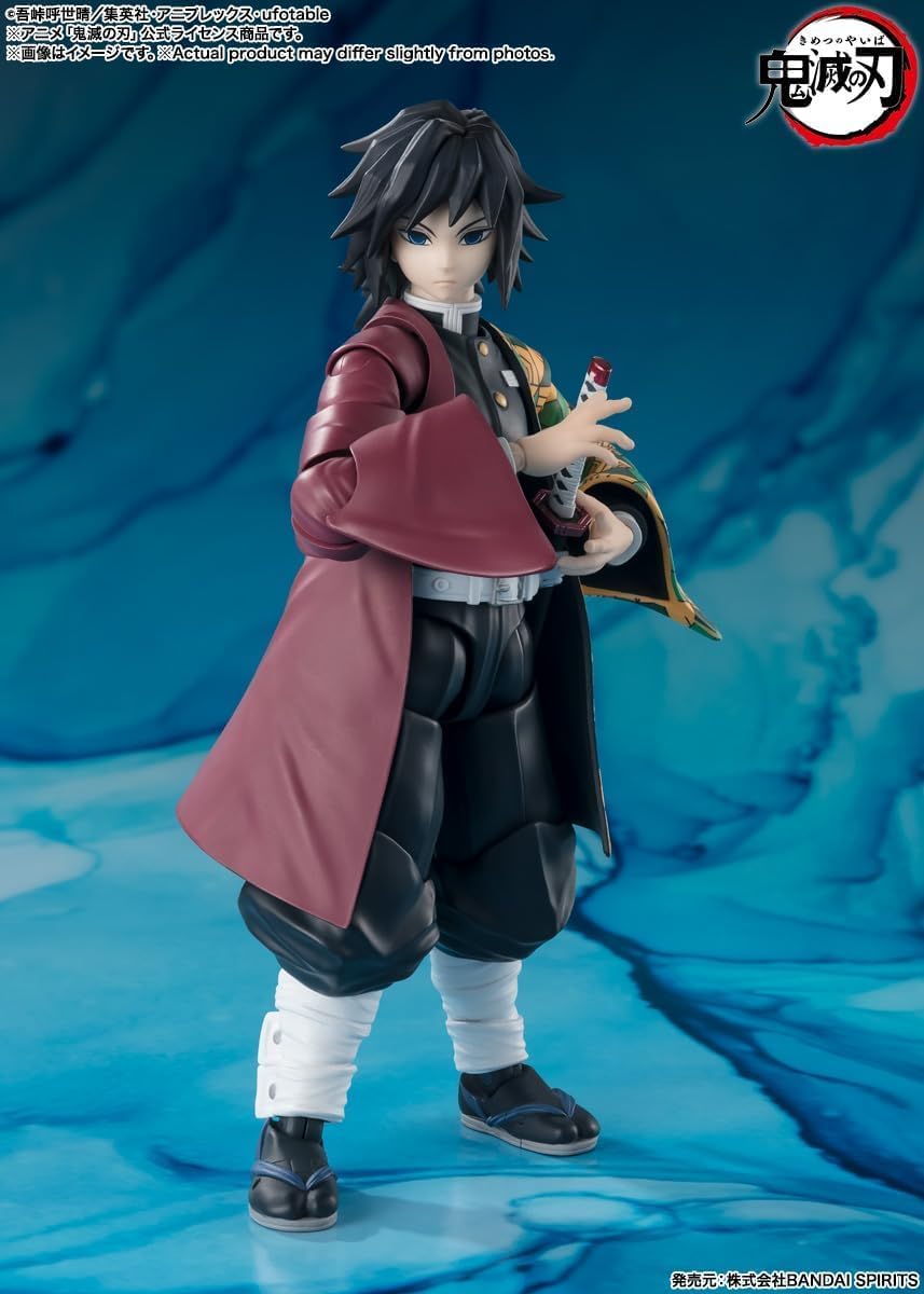 S.H.Figuarts Giyu Tomioka Demon Slayer Kimetsu no Yaiba Action Figure Reissue from Japan