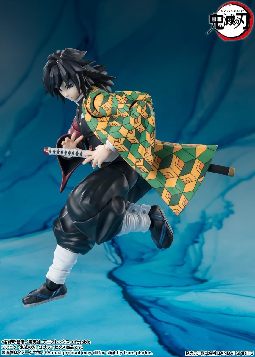 S.H.Figuarts Giyu Tomioka Demon Slayer Kimetsu no Yaiba Action Figure Reissue from Japan