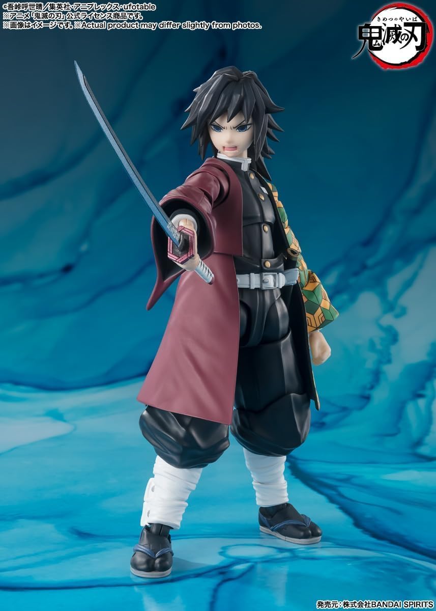 S.H.Figuarts Giyu Tomioka Demon Slayer Kimetsu no Yaiba Action Figure Reissue from Japan