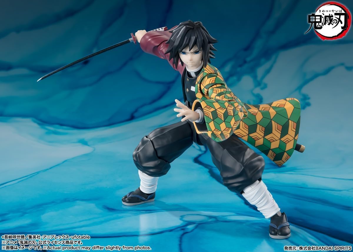 S.H.Figuarts Giyu Tomioka Demon Slayer Kimetsu no Yaiba Action Figure Reissue from Japan