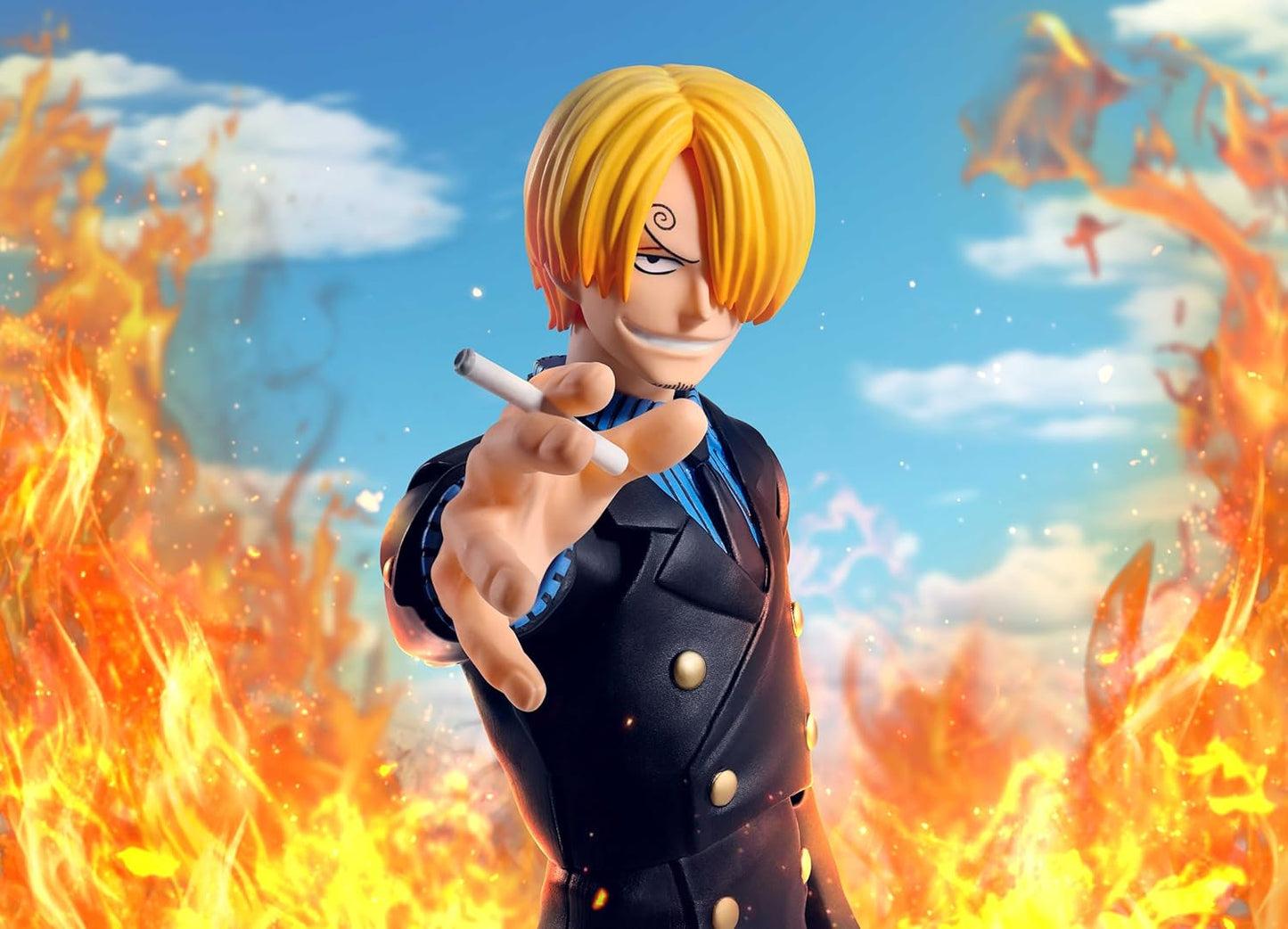 S.H.Figuarts One Piece Sanji Romance Dawn Action Figure 6.1in TAMASHII NATIONS