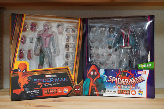 MAFEX No.194 & No.236 SPIDER-MAN Upgraded Suit (No Way Home) & Miles Morales Ver