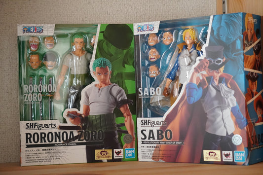 S.H.Figuarts One Piece Sabo & Zoro Romance Dawn Bandai TAMASHII NATIONS JAPAN