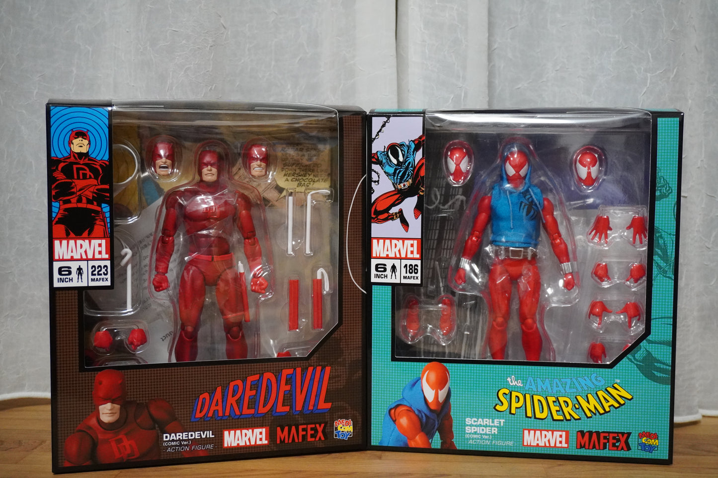 MAFEX No.223 Daredevil & No.186 Scarlet Spider (Comic Ver.) Medicom Toy Figure