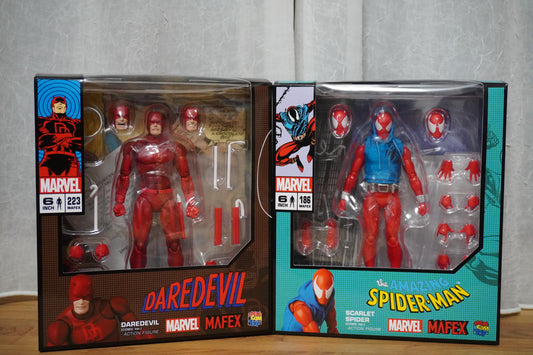 MAFEX No.223 Daredevil & No.186 Scarlet Spider (Comic Ver.) Medicom Toy Figure