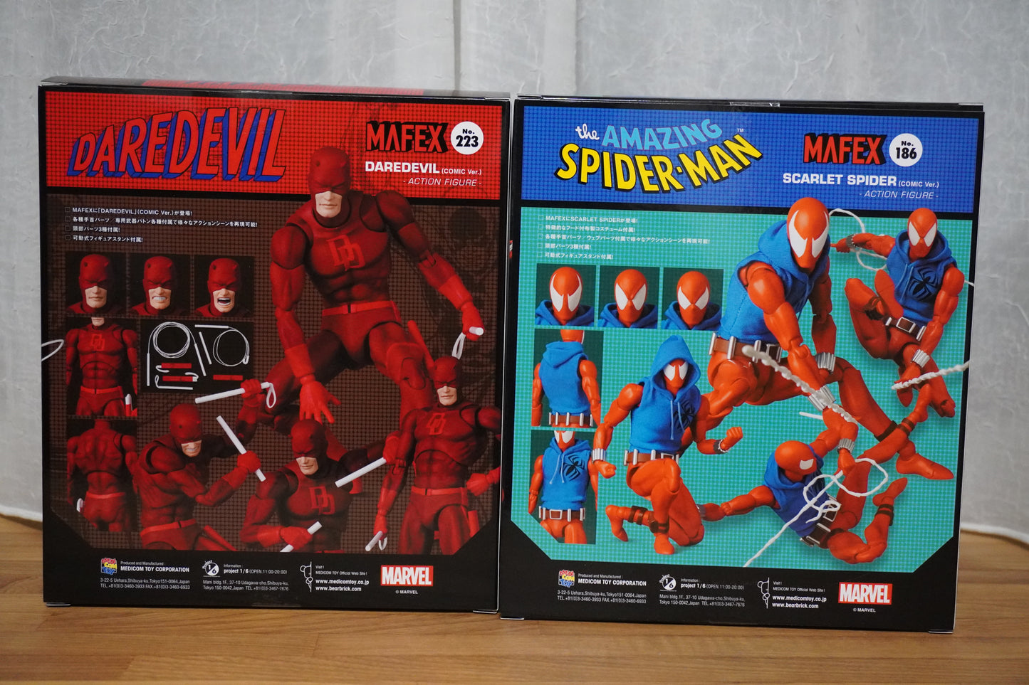 MAFEX No.223 Daredevil & No.186 Scarlet Spider (Comic Ver.) Medicom Toy Figure