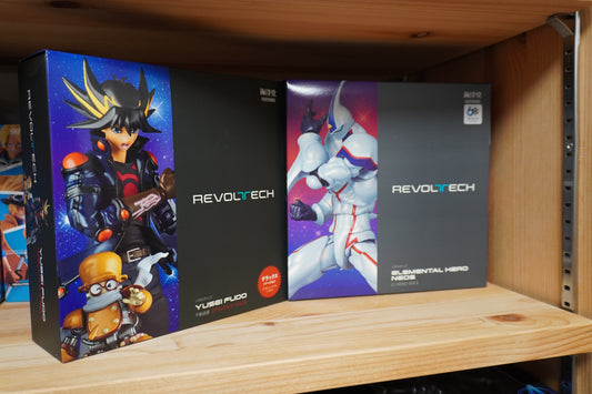 Kaiyodo Revoltech Yu-Gi-Oh! Fudo Yusei DX Ver. & E HERO Neos Action Figure Set