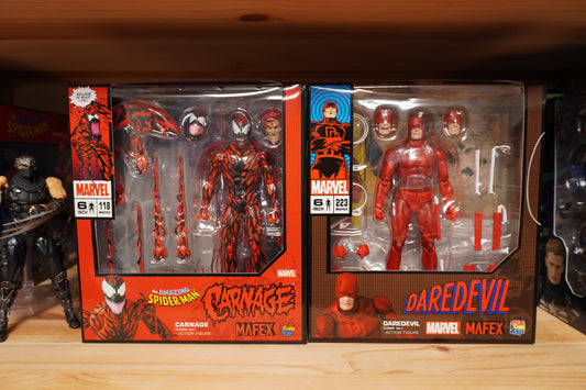 MAFEX CARNAGE Comic Ver. No.118 & DAREDEVIL Comic Ver. No.223 Figure Set