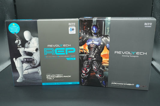 Revoltech Amazing Yamaguchi Arkham Knight Ver.1.5 & Parts Pack Vol.1 Set From JP