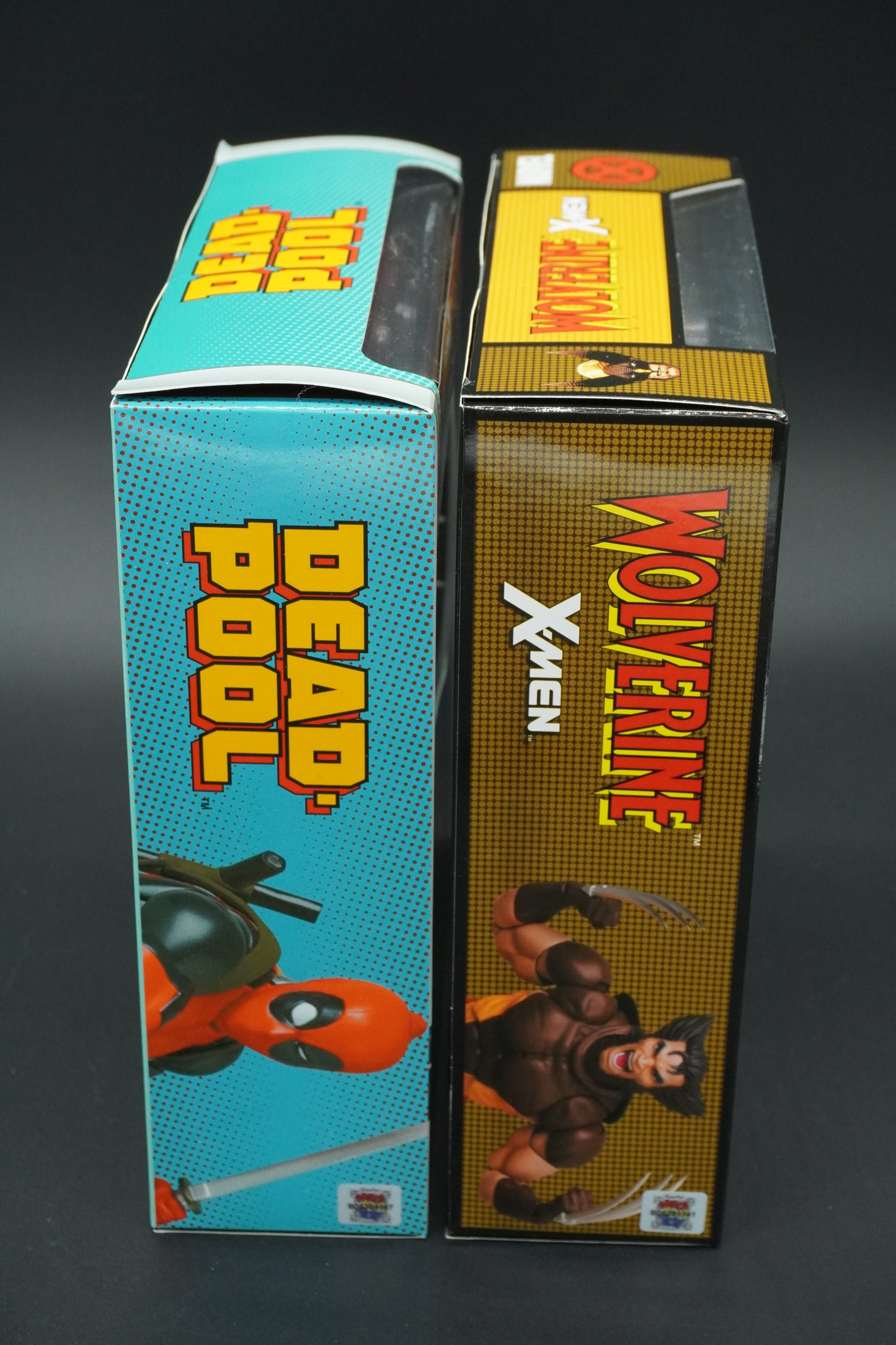 MAFEX No.138 Wolverine Brown Comic Ver & No.082 Deadpool Gurihiru Art Set JAPAN