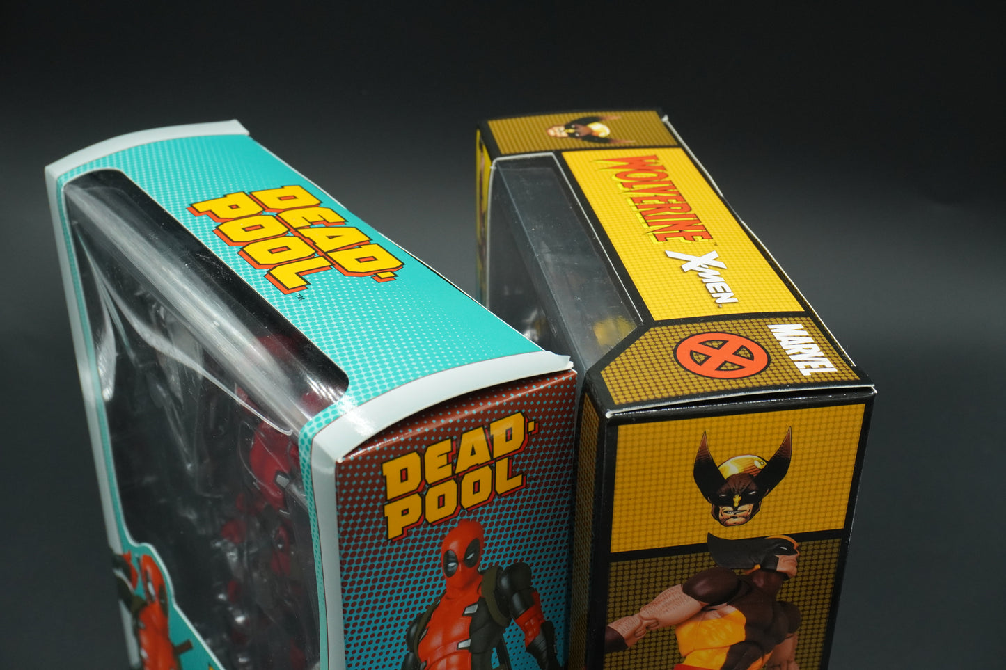 MAFEX No.138 Wolverine Brown Comic Ver & No.082 Deadpool Gurihiru Art Set JAPAN