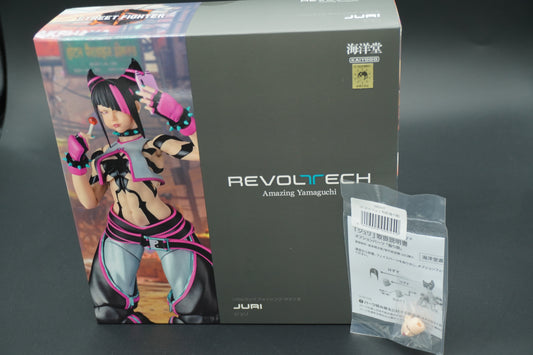 Revoltech Amazing Yamaguchi Juri Street Fighter 6 Action Figure Bonus Parts JPN