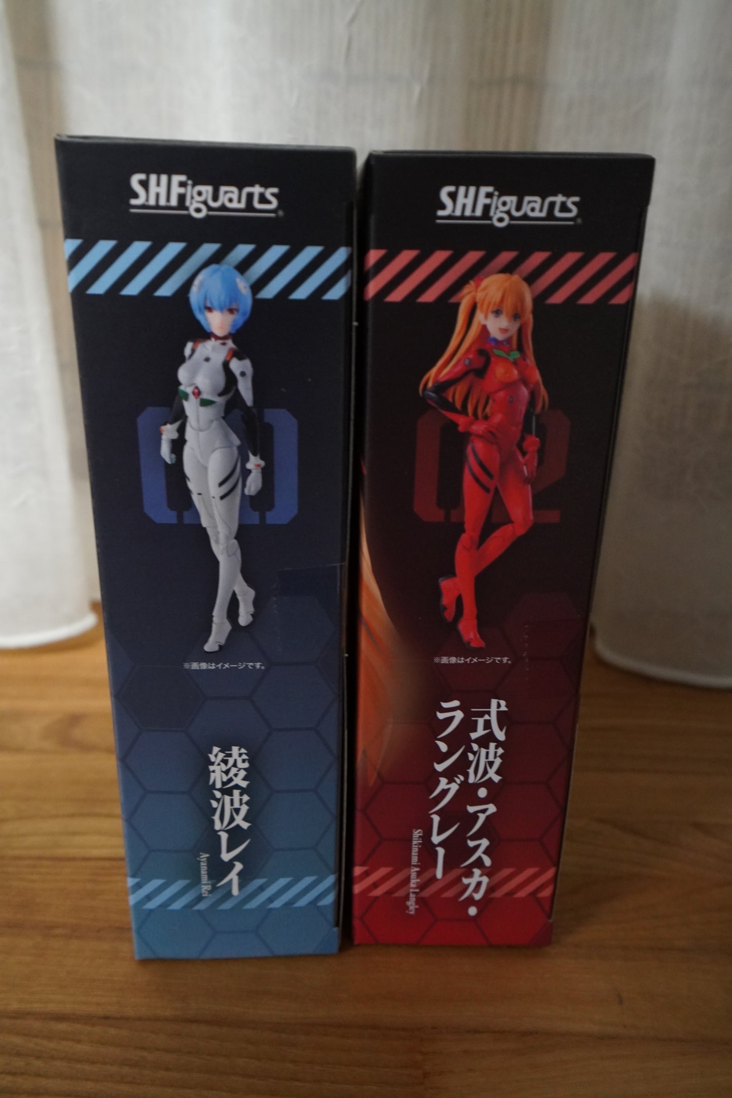 S.H.Figuarts Rei Ayanami & Shikinami Asuka Langley Evangelion 2-Set Bandai Japan