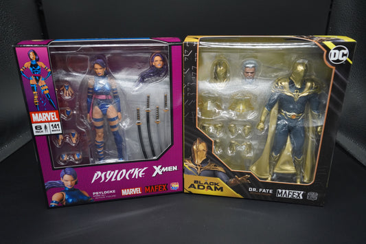 MAFEX No.244 Dr. Fate Figure + MAFEX No.141 Psylocke Comic Ver. Figure Set JAPAN
