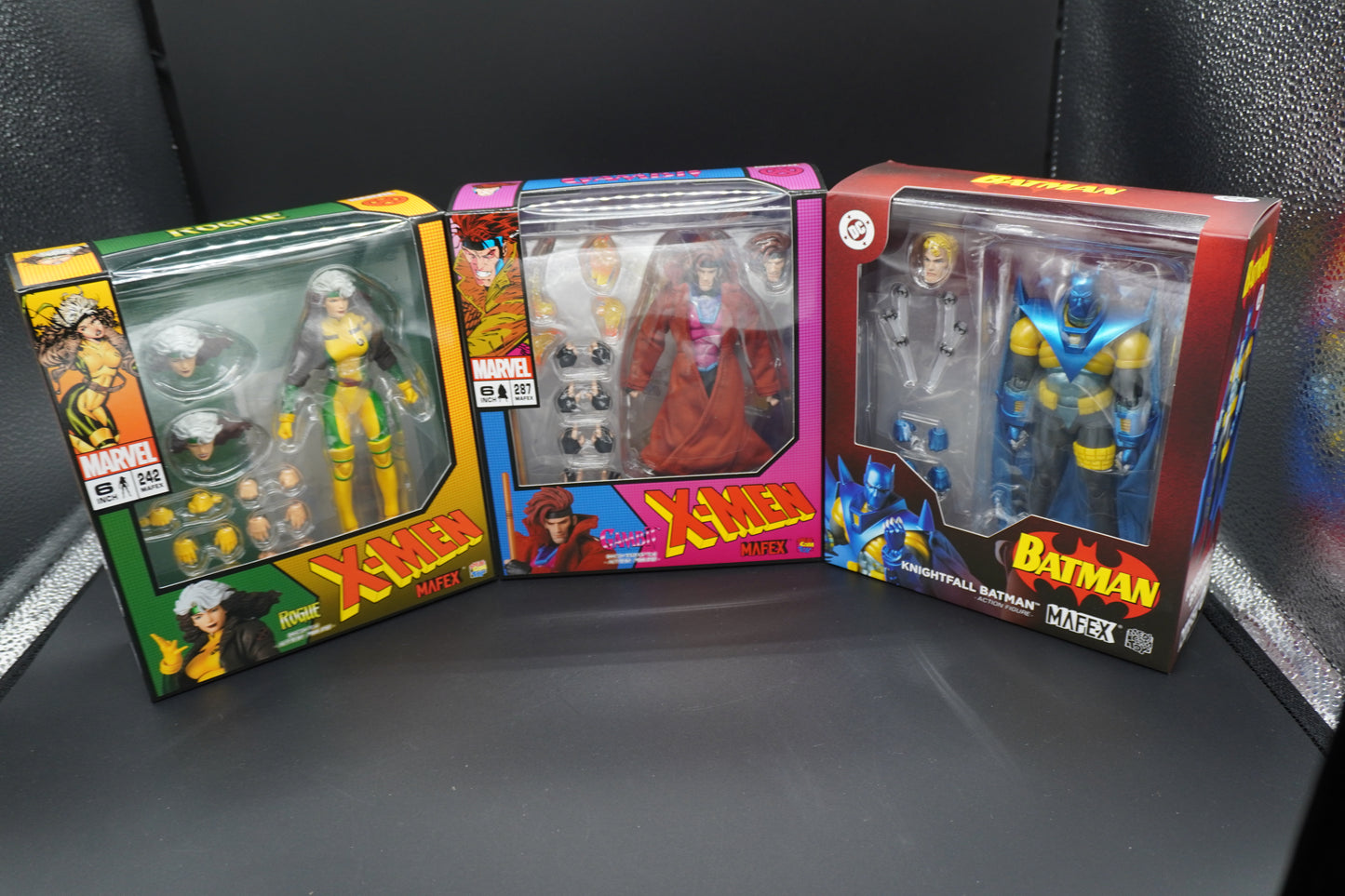 MAFEX Rogue No.242 Gambit No.287 Knightfall Batman No.144 Medicom Toy Figures