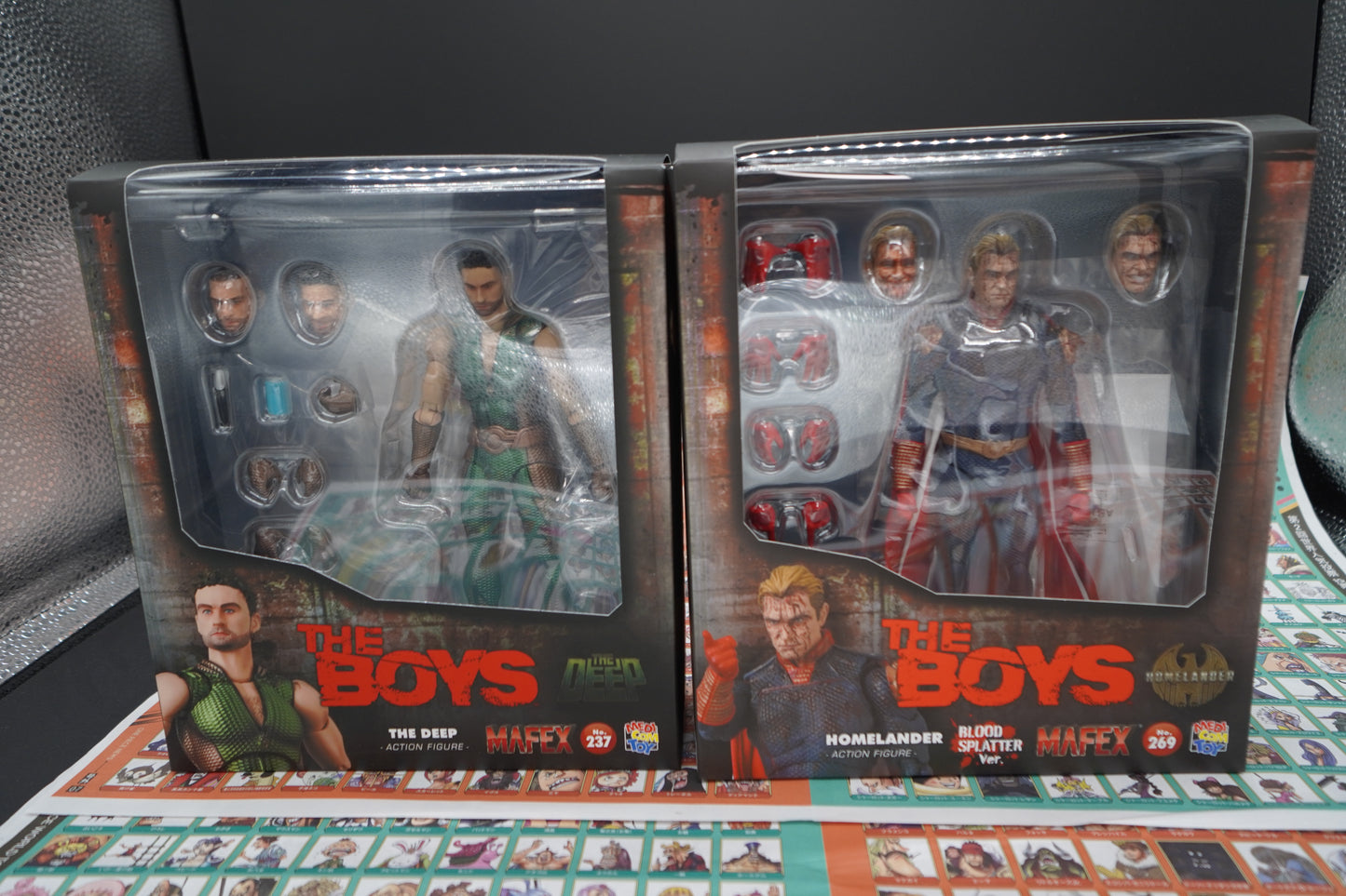 Medicom Toy MAFEX No.237 The Deep & No.269 Homelander Blood Splatter Ver Set JPN