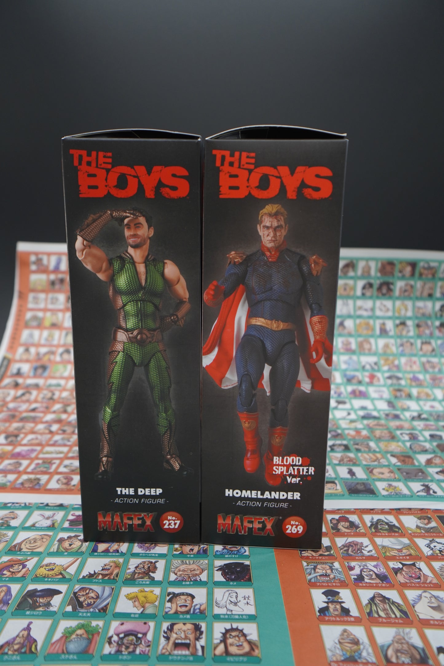 Medicom Toy MAFEX No.237 The Deep & No.269 Homelander Blood Splatter Ver Set JPN