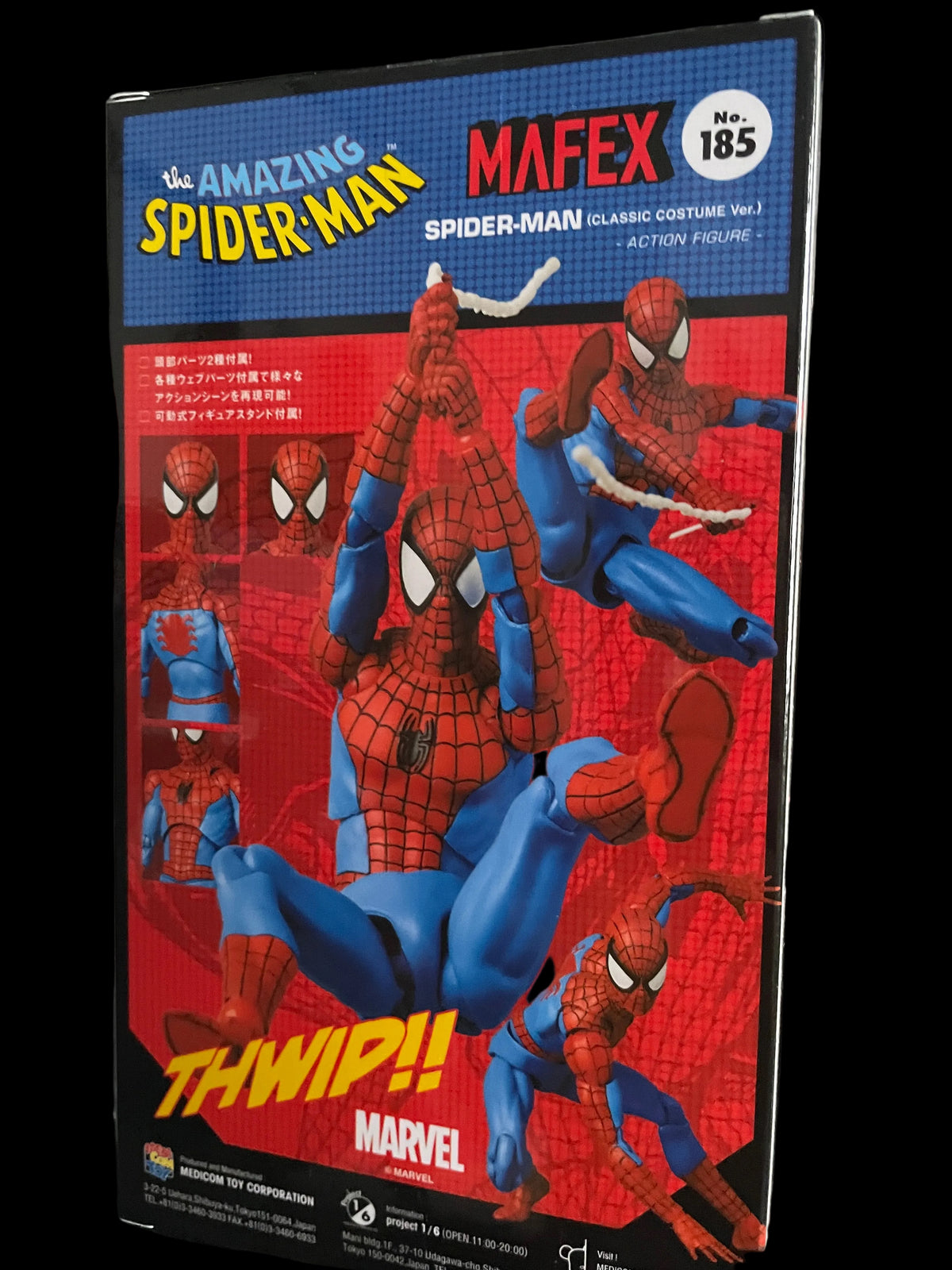 MEDICOM TOY MAFEX No.185 The Amazing Spider-Man Classic Costume Action Figure Reissue Sep 2026