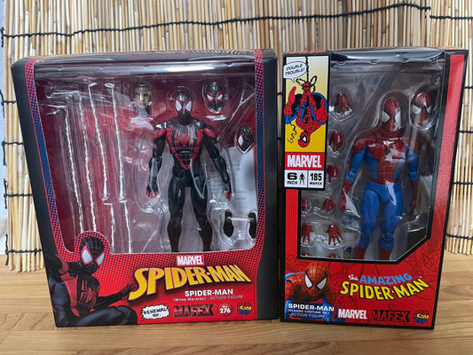 MAFEX SPIDER-MAN Miles Morales & Classic Ver. No.276 No.185 Figures MEDICOM TOY