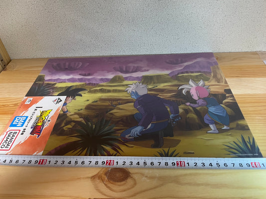 Dragon Ball Z Diama Kid Goku & Kid Shin Ichiban Kuji Clear Poster Bandai