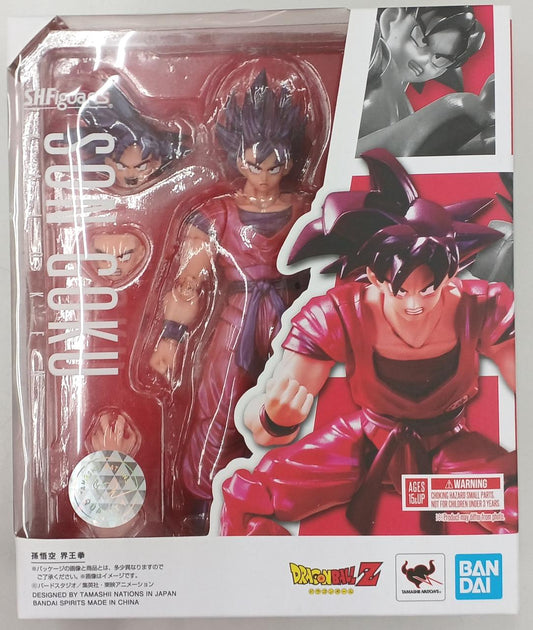 BANDAI Dragon Ball Z S.H.Figuarts Son Goku Kaio-Ken Action Figure USED