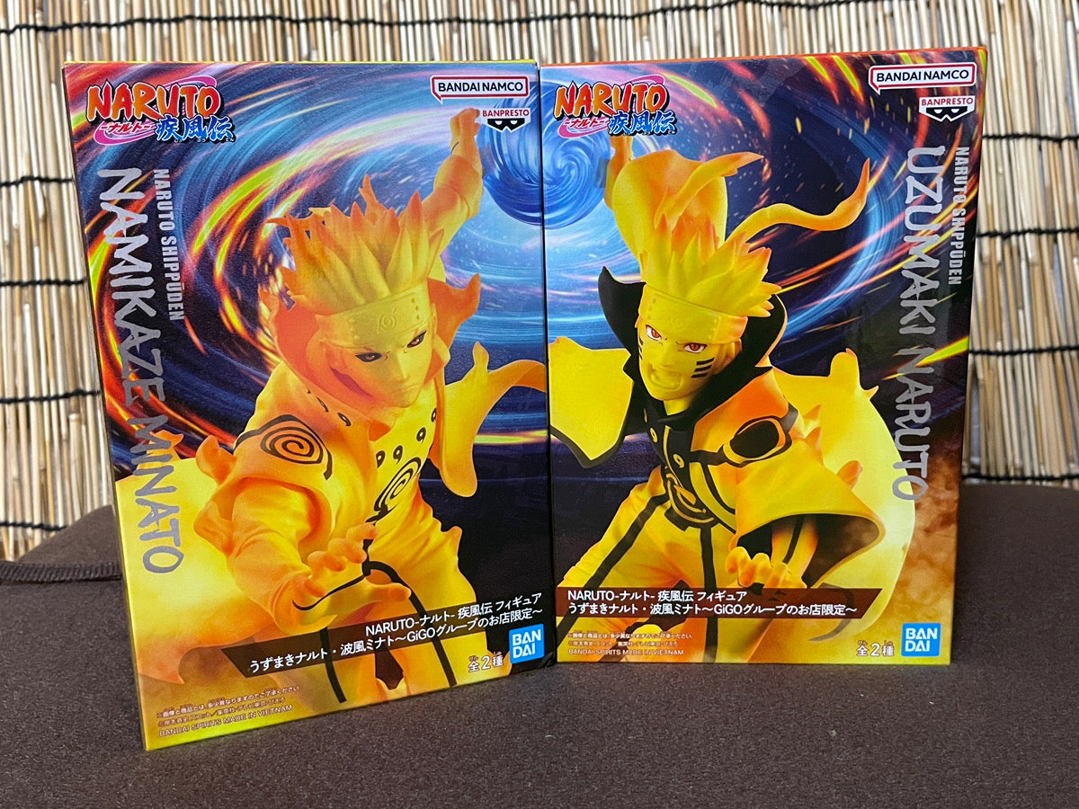 Naruto GiGO Limited Figure Uzumaki Naruto Namikaze Minato Set from Japan