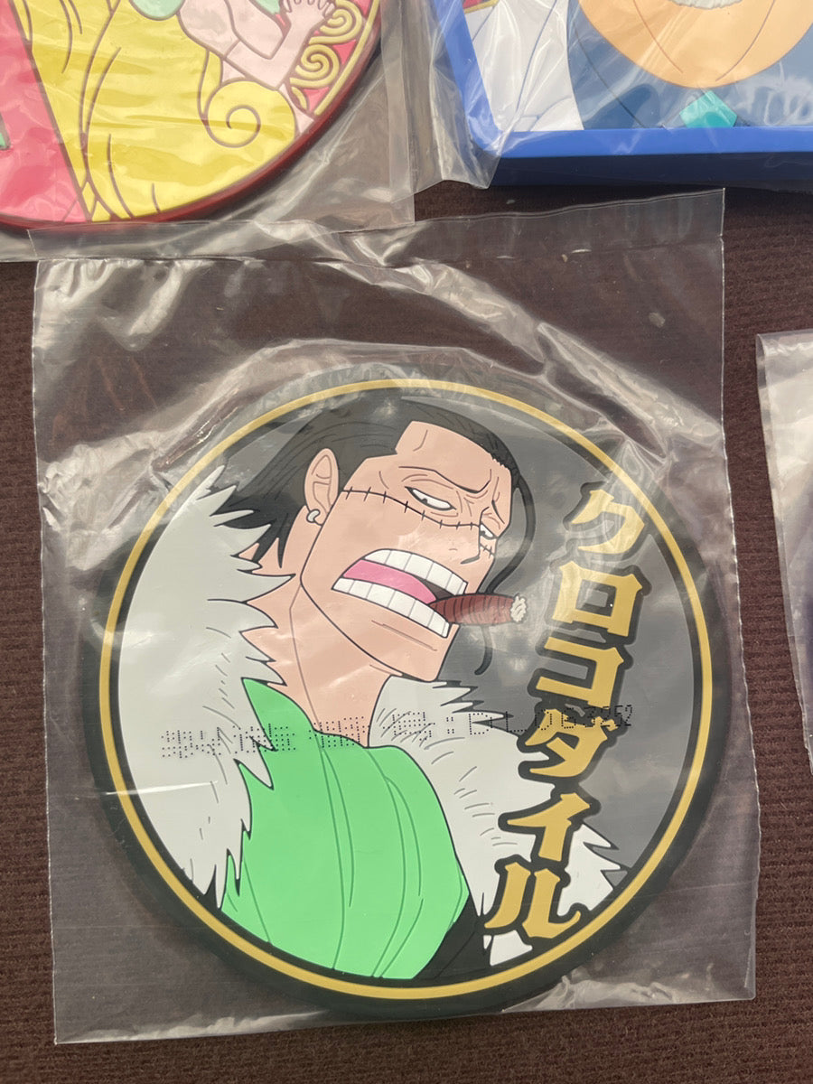 One Piece Character Rubber Coaster Set 10pcs Assort Anime Collection