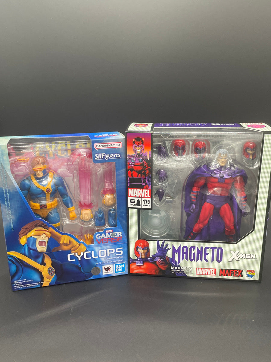 MAFEX No.179 Magneto Original Comic Ver & SHF Marvel Cyclops Gamerverse JAPAN