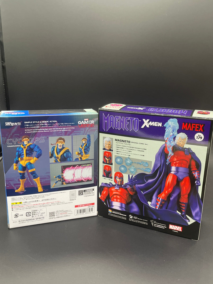 MAFEX No.179 Magneto Original Comic Ver & SHF Marvel Cyclops Gamerverse JAPAN