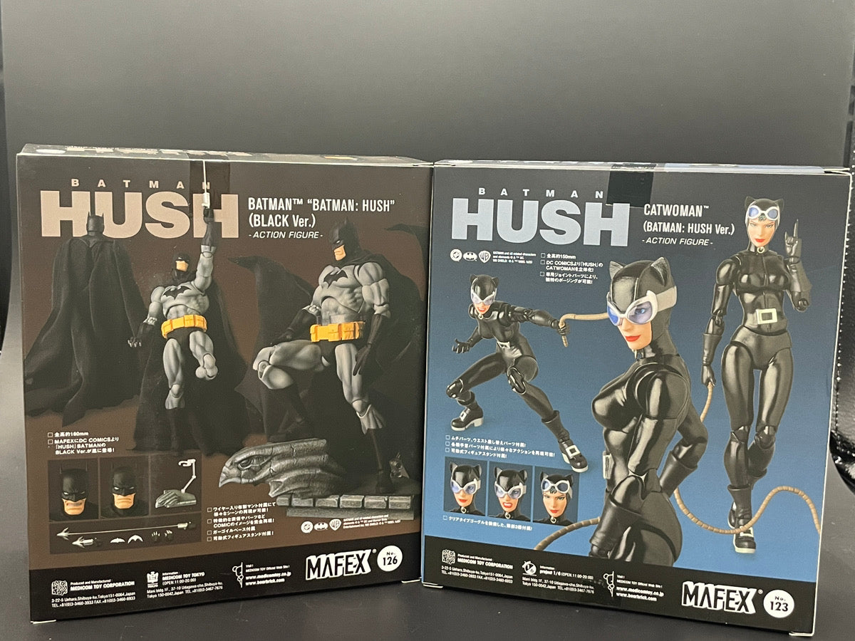 Medicom Toy MAFEX No.123 Catwoman HUSH Ver. and No.126 Batman HUSH