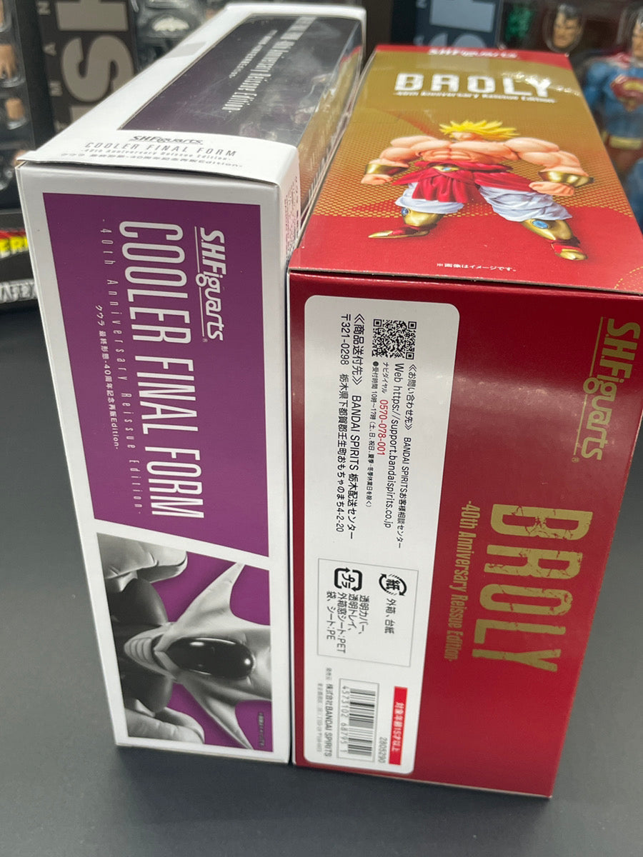 S.H.Figuarts Broly & Cooler Final Form 40th Figure Anniversary Reissue Set JAPAN