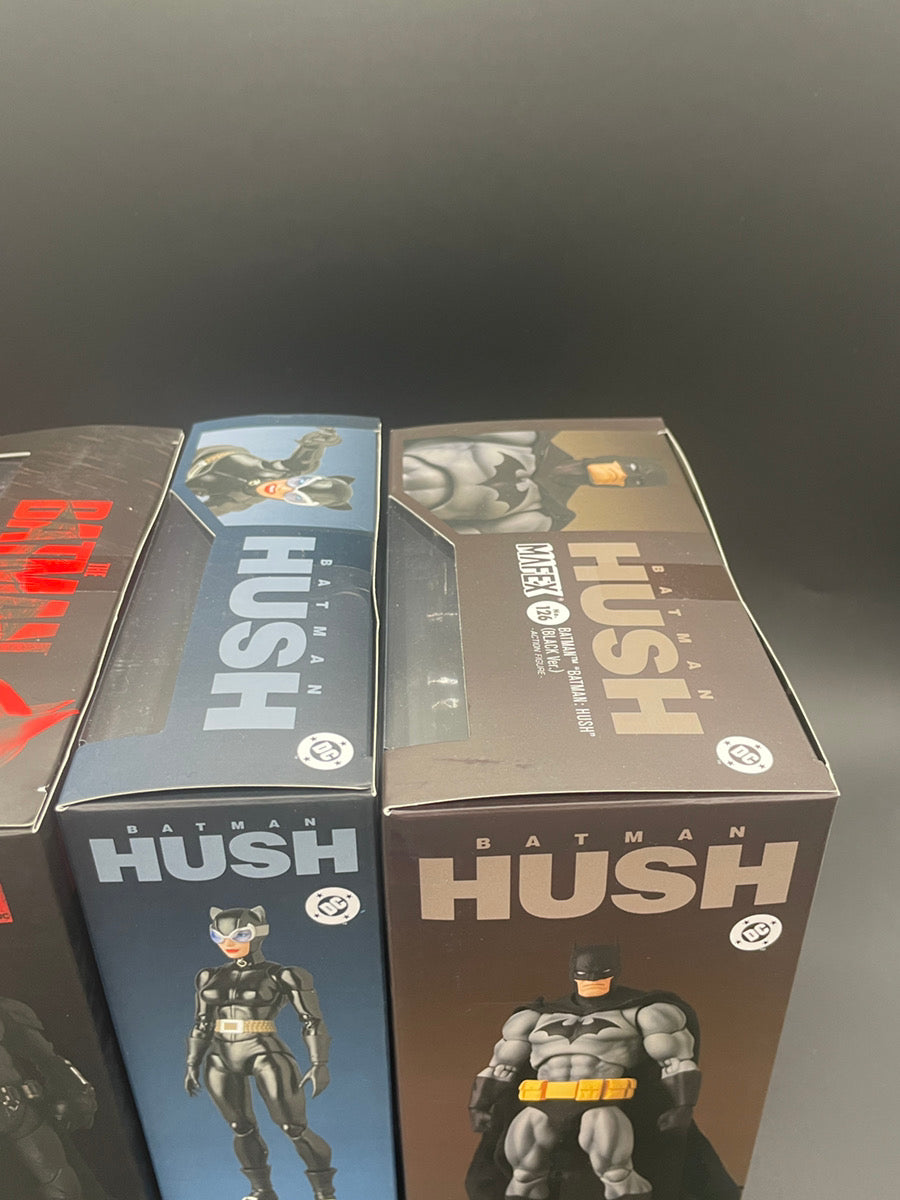 MAFEX Batman Bundle No188 The Batman No126 Batman HUSH Black No123 Catwoman HUSH