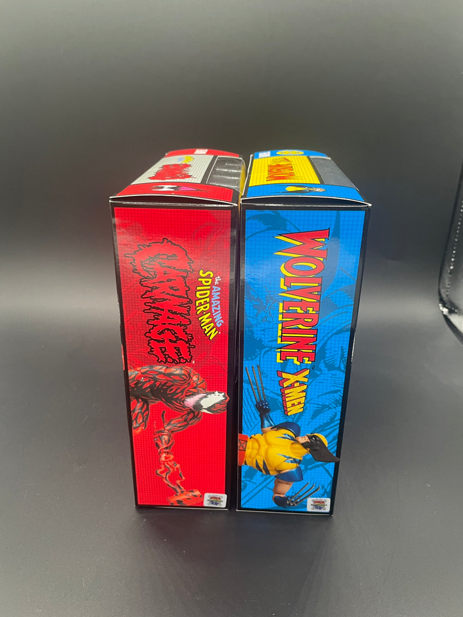 MAFEX No.118 CARNAGE Comic Ver. & No.096 WOLVERINE Comic Ver. Action Figure Set