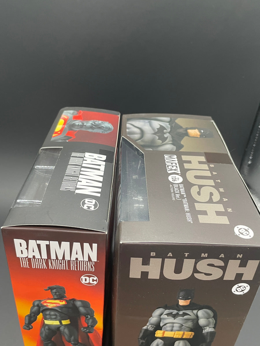 MAFEX No.189 Superman TDKR Dark Knight Falls No.126 Batman HUSH Black Version Set