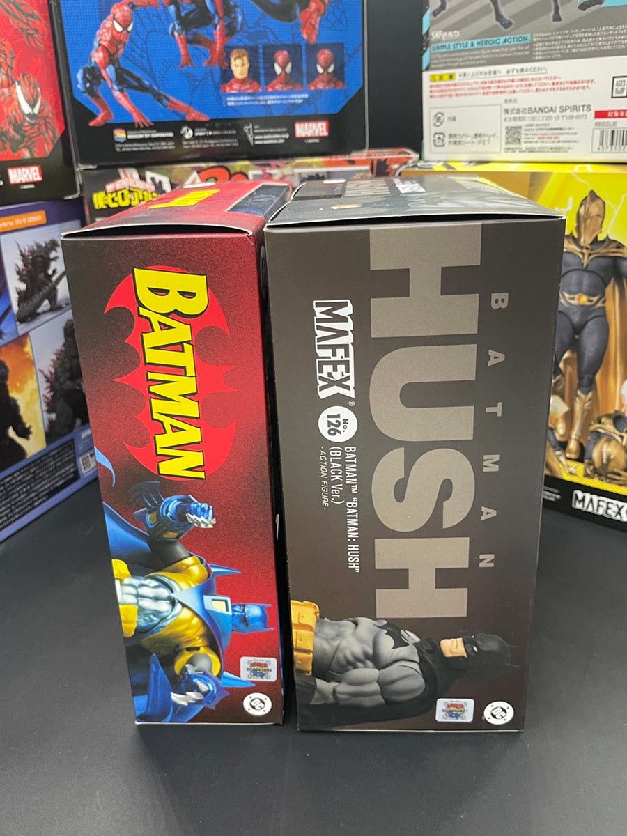 MAFEX No.126 Hush Batman Black Ver & No.144 Knightfall Batman Figures from Japan