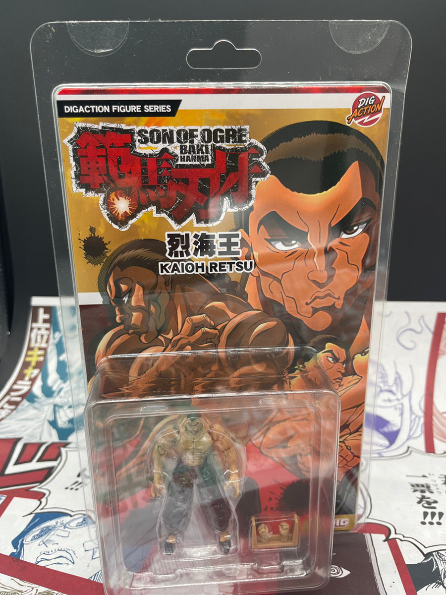 Authentic DIG DIGACTION Baki Hanma Retsu Kaioh Action Figure Japan