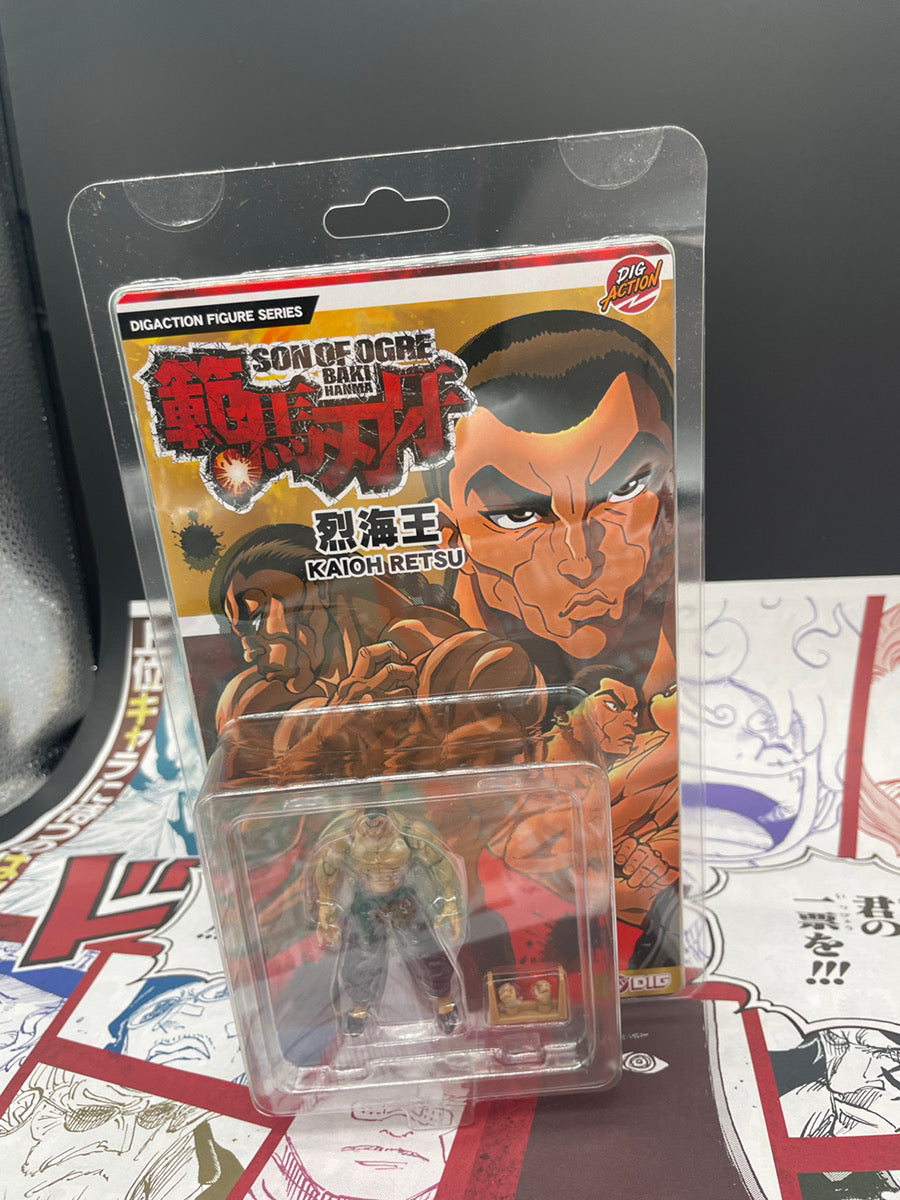 Authentic DIG DIGACTION Baki Hanma Retsu Kaioh Action Figure Japan