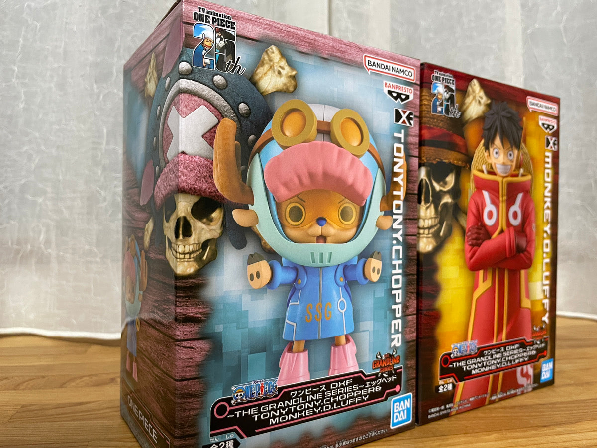 One Piece DXF 25th Anniversary Figures Egghead Edition MONKEY.D.LUFFY & Chopper