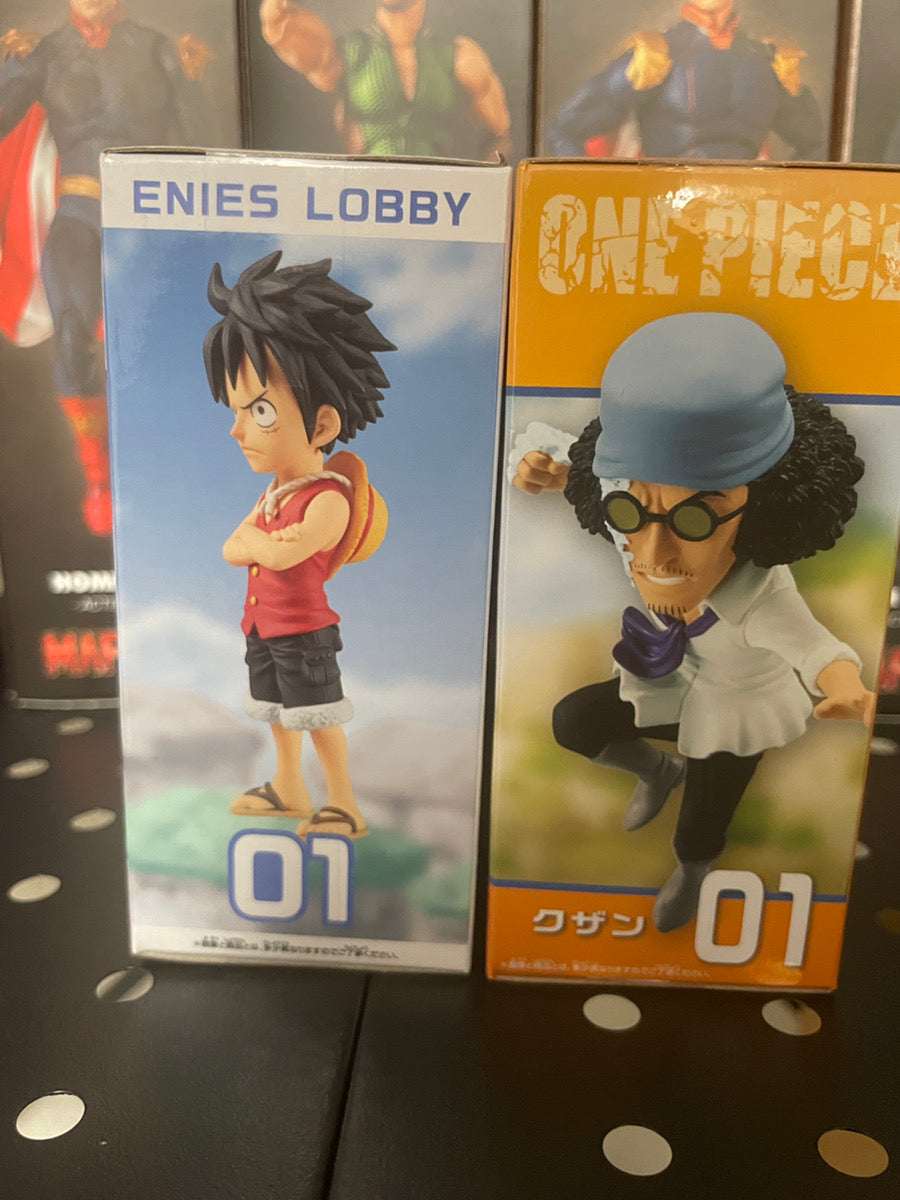 One Piece WCF Luffy Enies Lobby Kuzan Aokiji Hachinosu World Collectable Figure