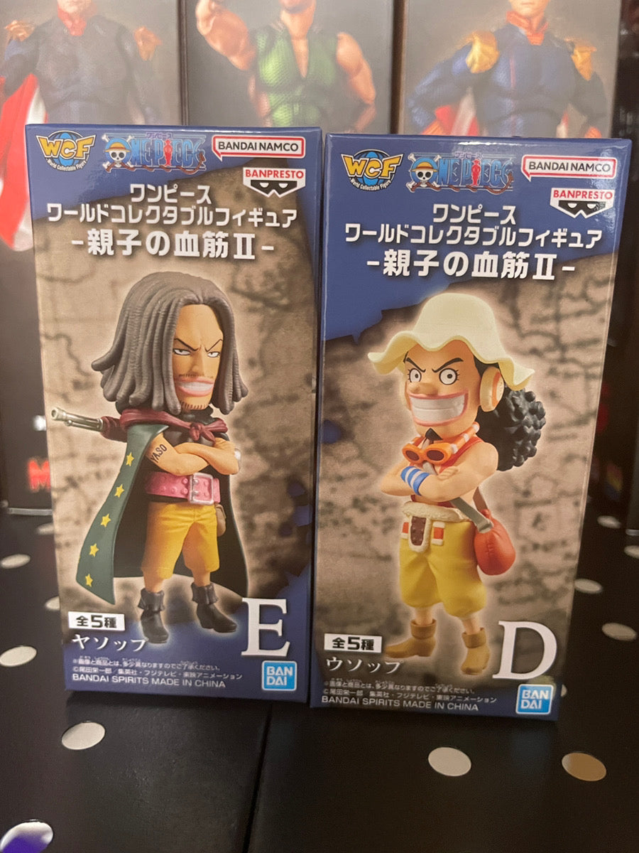 One Piece WCF Usopp D & Yasopp E Parent and Child Bonds II Banpresto Figure Set