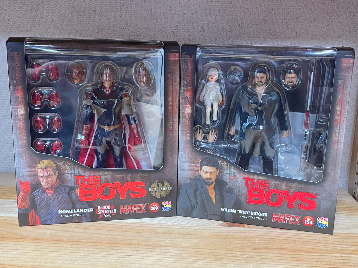 MAFEX The Boys Homelander Blood Splatter Ver No.269 & Billy Butcher No.154 Set