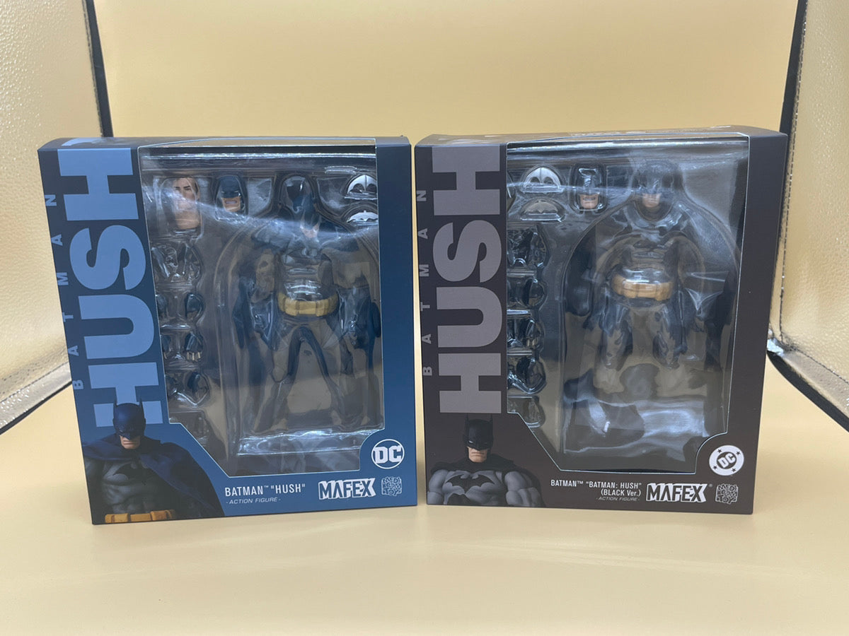 MAFEX Batman HUSH No.105 Blue Ver. & No.126 Black Ver. Action Figure 2 Set DC