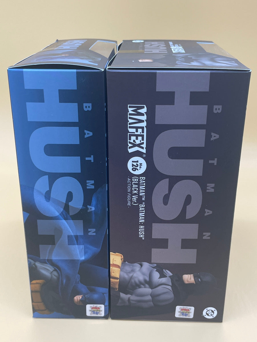 MAFEX Batman HUSH No.105 Blue Ver. & No.126 Black Ver. Action Figure 2 Set DC