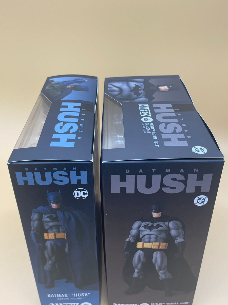 MAFEX Batman HUSH No.105 Blue Ver. & No.126 Black Ver. Action Figure 2 Set DC