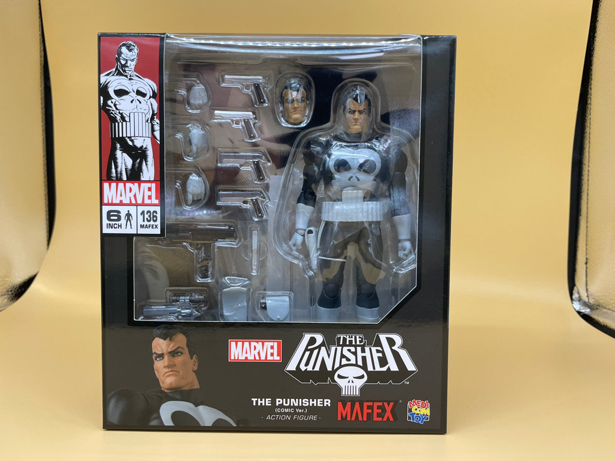 MEDICOM TOY MAFEX No.136 THE PUNISHER (COMIC Ver.) Figure June 2026 Release from Japan