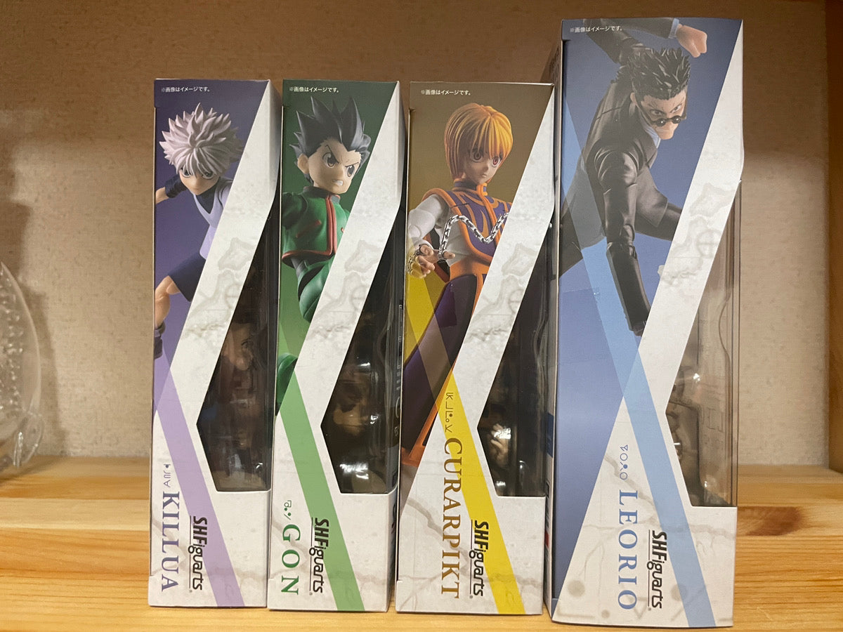 S.H.Figuarts HUNTER x HUNTER Figure Gon Killua Leorio Kurapika Set Of 4 JAPAN